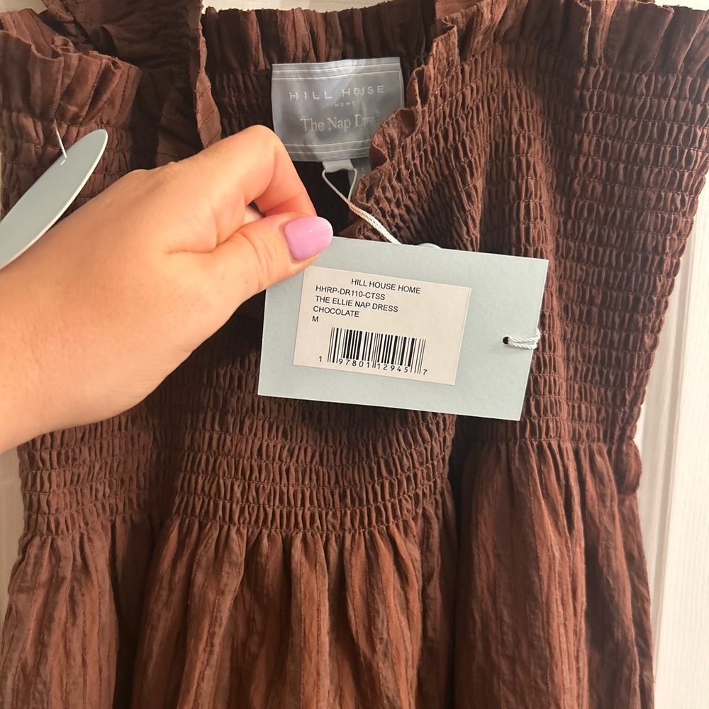 Hill House Ellie Nap Dress in chocolate brown - Picture 2 of 3